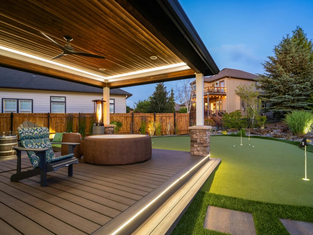 Deck refinishing and staining project in Tacoma WA