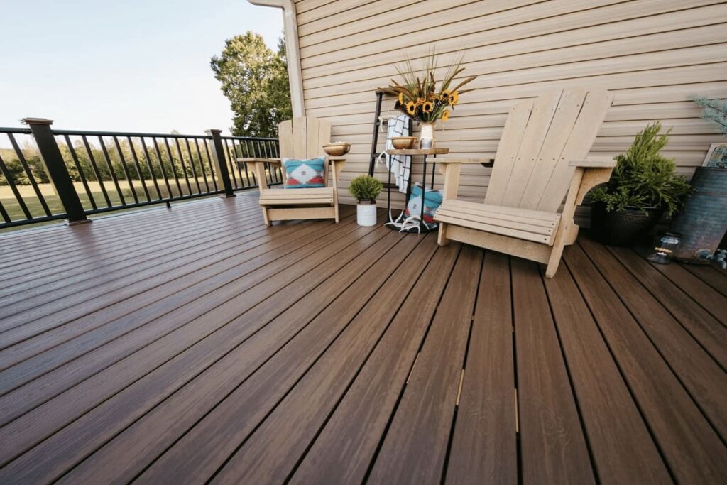 Composite decking installation in Tacoma WA